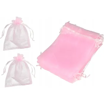 Dárková taška Sáčky z organzy PartyDeco růžové, 20 kusů