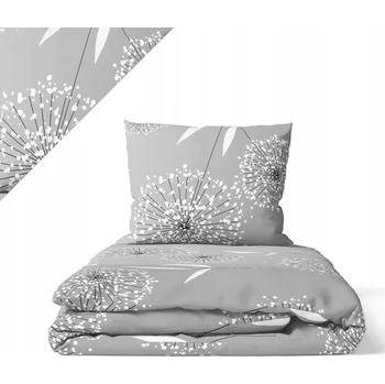 Povlečení HOTELOVÉ POVLEČENÍ 140x200 BAVLNA ŠEDÉ PAMPELIŠKY