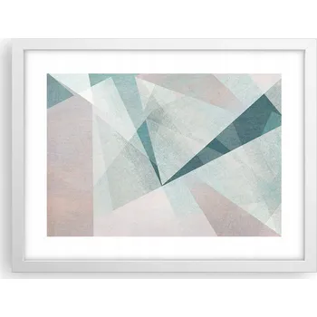 Obraz Obraz plakát v bílém rámu do obýváku 40x30 abstrakce foto na zeď