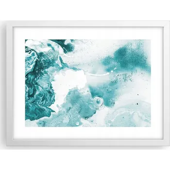 Obraz Obraz plakát v bílém rámu do obýváku 40x30 abstrakce foto na zeď