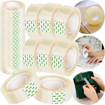 Lepicí páska LEPICÍ PÁSKA kancelářská průhledná 18 mm x 20 m sada 8 ks