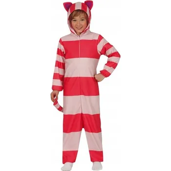 Karnevalový kostým KOSTÝM KOČKA S PRUHY PYŽAMO KIGURUMI KOČIČKA KOCUR 146