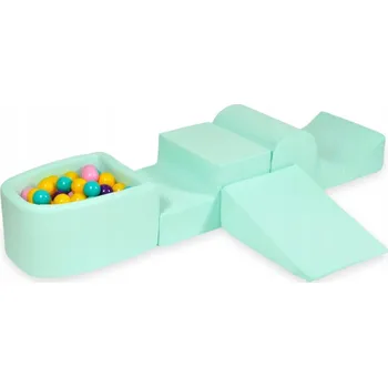 Dětské hřiště Pěnové dětské hřiště se skluzavkou a bazénkem, micro mátové