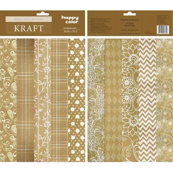 Barevný papír Ozdobný papír A4 Happy Color 10 listů 120 g/m2
