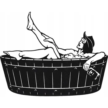 Obraz AŽUROVÝ OBRAZ NÁSTĚNNÁ DEKORACE ŽENA VE VANĚ