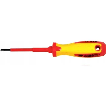 Šroubovák Izolovaný šroubovák VDE, křížový PH 0x75, šroubováky S&R řady S2 ERGO s rukojetí