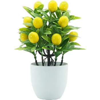umělá květina UMĚLÁ Rostlina CITRONOVNÍK Umělý 18x24cm PĚKNÝ BONSAI Květináč