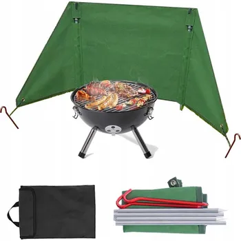 IP kamera PARAVÁN KURTYNA OCHRANA GRILU PROTI VĚTRU OHNISKA BIVAK KEMPOVÁNÍ