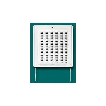 Větrací mřížka Mřížka 200x200 U žaluzie bílá (Mřížka větrací odvětrávací průduch krytka)