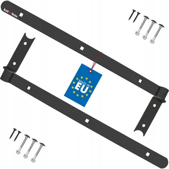 pant 2x PÁSOVÝ ZÁVĚS 500mm GARÁŽOVÝ DVEŘNÍ HÁK ZÁPADKA PRO VRATA OKENNICE ČERNÝ