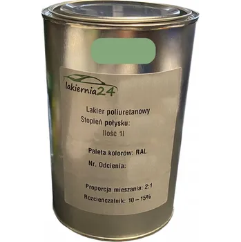 Lak na dřevo Barva Průmyslový polyuretanový lak 1l polomat 2:1 RAL 6021