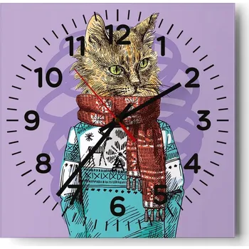 Hodiny Nástěnné hodiny do obýváku 40x40 Abstrakce Tiché hodiny Skleněné hodiny Bez hlučnosti