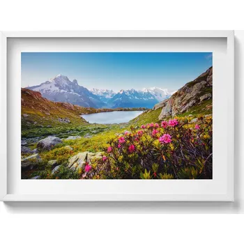 Obraz Dekorativní obraz v rámu do obýváku Ledovec Mont Blanc Chamonix 70x50 cm