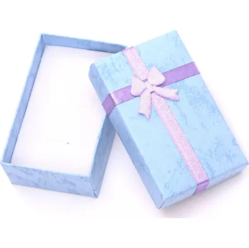 Šperkovnice Magieprirody.cz Krabička dárková modrá 8x5x3 cm s mašlí #ZB85