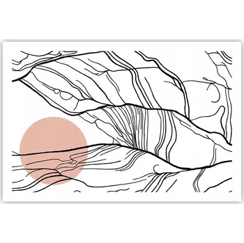 Obraz Obraz plakát do obýváku ložnice 91x61 abstrakce foto na zeď bez rámu