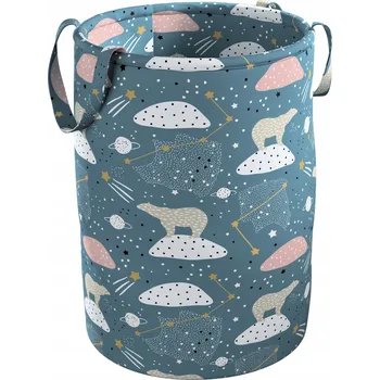 úložný prostor na hračky Yellow Tipi Koš na hračky Tobi modrý