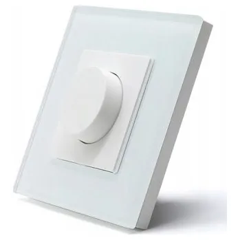 vypínač MECHANICKÝ STMÍVAČ SPÍNAČ SVĚTLA SKLENĚNÝ OTOČNÝ KLASICKÝ