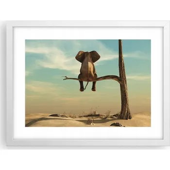 Obraz Obraz plakát v bílém rámu do obýváku 40x30 abstrakce foto na zeď