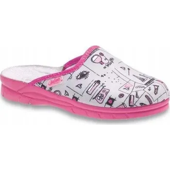 Dívčí bačkory Befado dětské papuče růžové, velikost 35