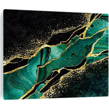 Varná deska Tvrzené sklo na indukční desku - motiv zelený mramor