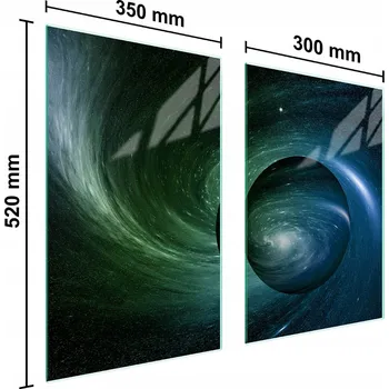 Kuchyňské prkénko Krájecí deska TMK ArtDeko sklo 2 ks