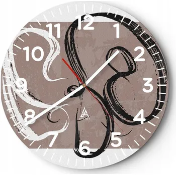 Hodiny Kuchyňské nástěnné hodiny 30x30 Minimalistické Moderní Skleněné hodiny Tiché