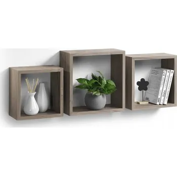 police Police z MDF desky Homea 30 x 11,8 cm, béžové odstíny