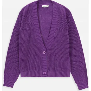 Dámský svetr Fialový propínací svetr pro dívku, velikost 134 Coccodrillo WC4