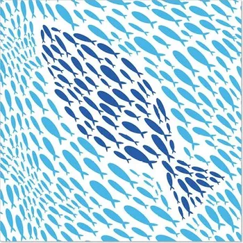 Papírový ubrousek Ozdobné ubrousky z hedvábného papíru 1/4 33 x 33 cm 20 ks