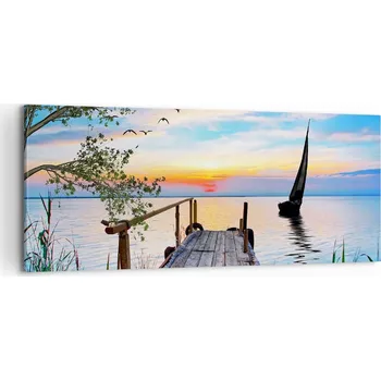 Obraz Foto obraz na plátně 100x40 krajina obývací pokoj ložnice na zeď velký