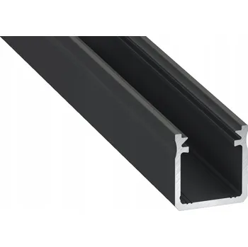 LED osvětlení Hliníkový profil pro LED pásek Y 2M ČERNÝ
