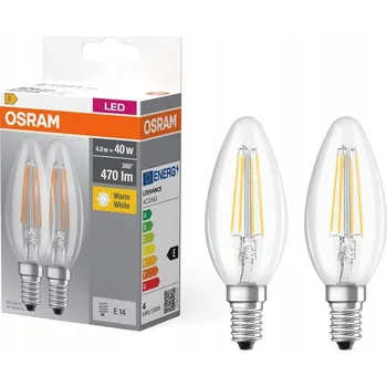 Žárovka OSRAM BASE CLASSIC B FIL 40 LED Žárovka s paticí E