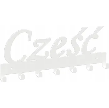 Věšák Šatní ramínko kovový Domer bílý