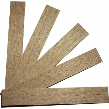 Svíčka Dřevěné knoty do svíček knot 8 cm x 1,2 cm 10 KS