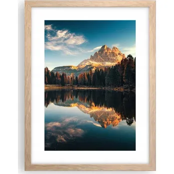 Obraz Obraz plakát v rámu světlý dub do obýváku 30x40 krajina plakáty na zeď