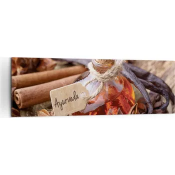 Obraz Velký obraz do obýváku 160x50 skořicový moderní fotoobraz na plátně obrazy