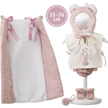 Llorens M635-44 obleček pro panenku miminko NEW BORN velikosti 35-36 cm