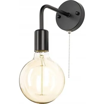 Nástěnné svítidlo Nástěnné svítidlo LOFT E27 WST052 černé s vypínačem