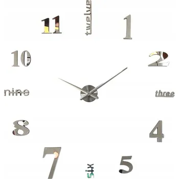 Obraz Zegar ścienny MAMDIY stříbrné 130 cm