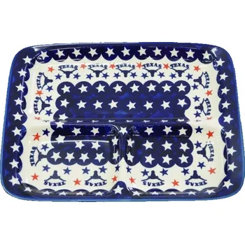 Talíř Keramický dělený talíř Keramika Bolesławiec