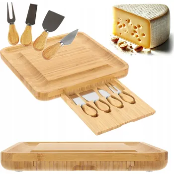 Kuchyňské prkénko Prkénko na krájení sýrů Household bambusové 1 ks