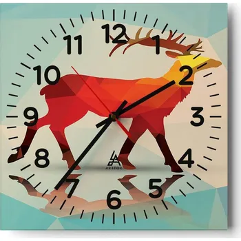 Hodiny Nástěnné hodiny do obýváku 40x40 Zvířata Bezhluczne Skleněné hodiny Tiché