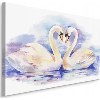 Obraz Obraz na plátně AKVAREL labutě ptáci 70x50