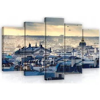 Obraz OBRAZ NA PLÁTNĚ CANVAS 100x60 PAŘÍŽ STŘECHY POHLED