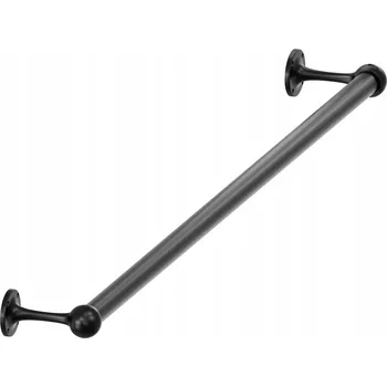 Zábradlí SCHODIŠŤOVÉ ZÁBRADLÍ MADLO NA SCHODY ČERNÉ fi 25mm 100 cm NAZARE