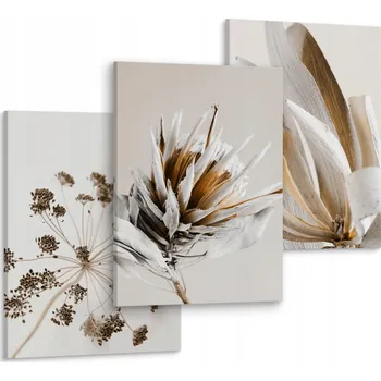 Obraz Obrazy do Ložnice KVĚTINY Abstrakce Rostliny 90x40