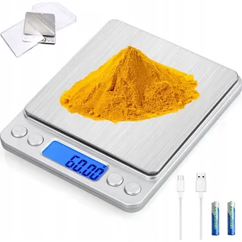 Kuchyňská váha DIGITÁLNÍ KUCHYŇSKÁ VÁHA 3KG/0,1G S USB NABÍJENÍM