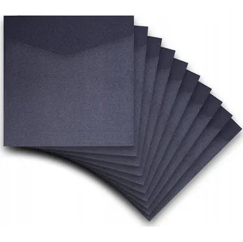 Obálka Ozdobné obálky na pozvánky a fotografie černé x10