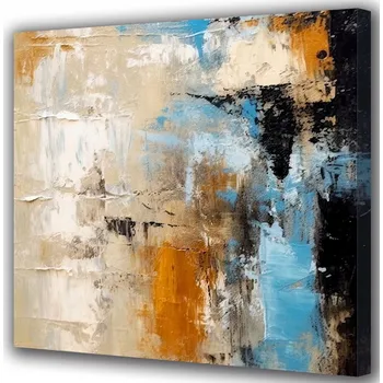 Obraz Obraz na plátně do pokoje - Abstraktní spojení barev 60x60 cm