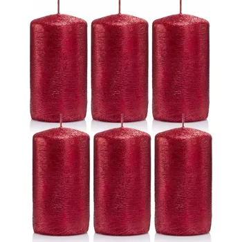 Svíčka Tradiční parafínová svíčka bez vůně Drobo 6 ks